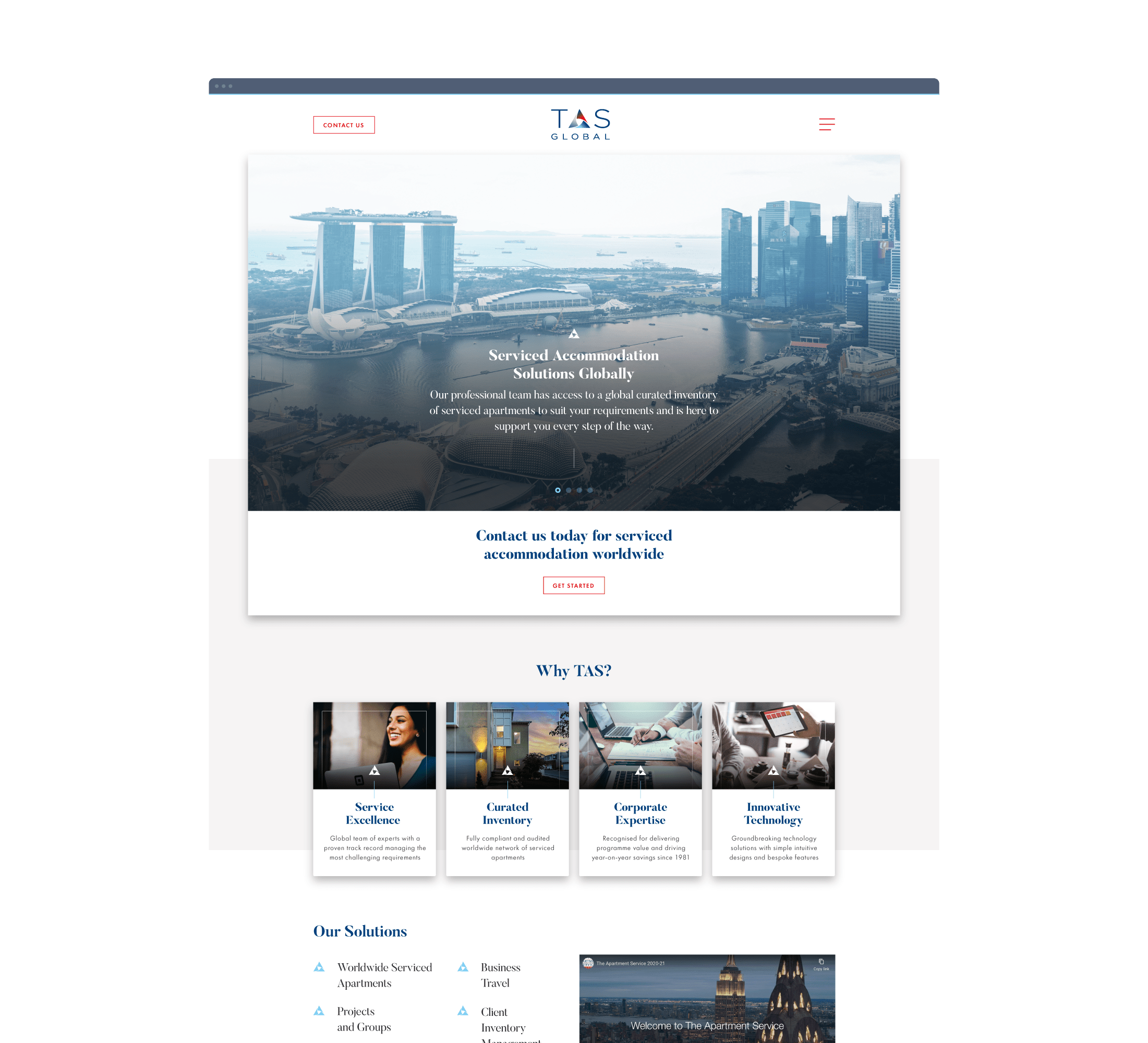 Project TAS Mockup UI design
