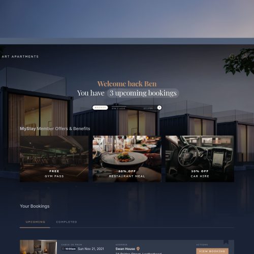 Accommodation Meets Fine Art Website Design