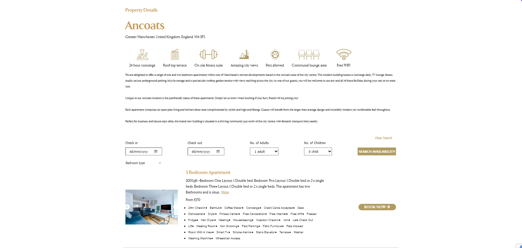 Centralised Property Page for Simplified Navigation