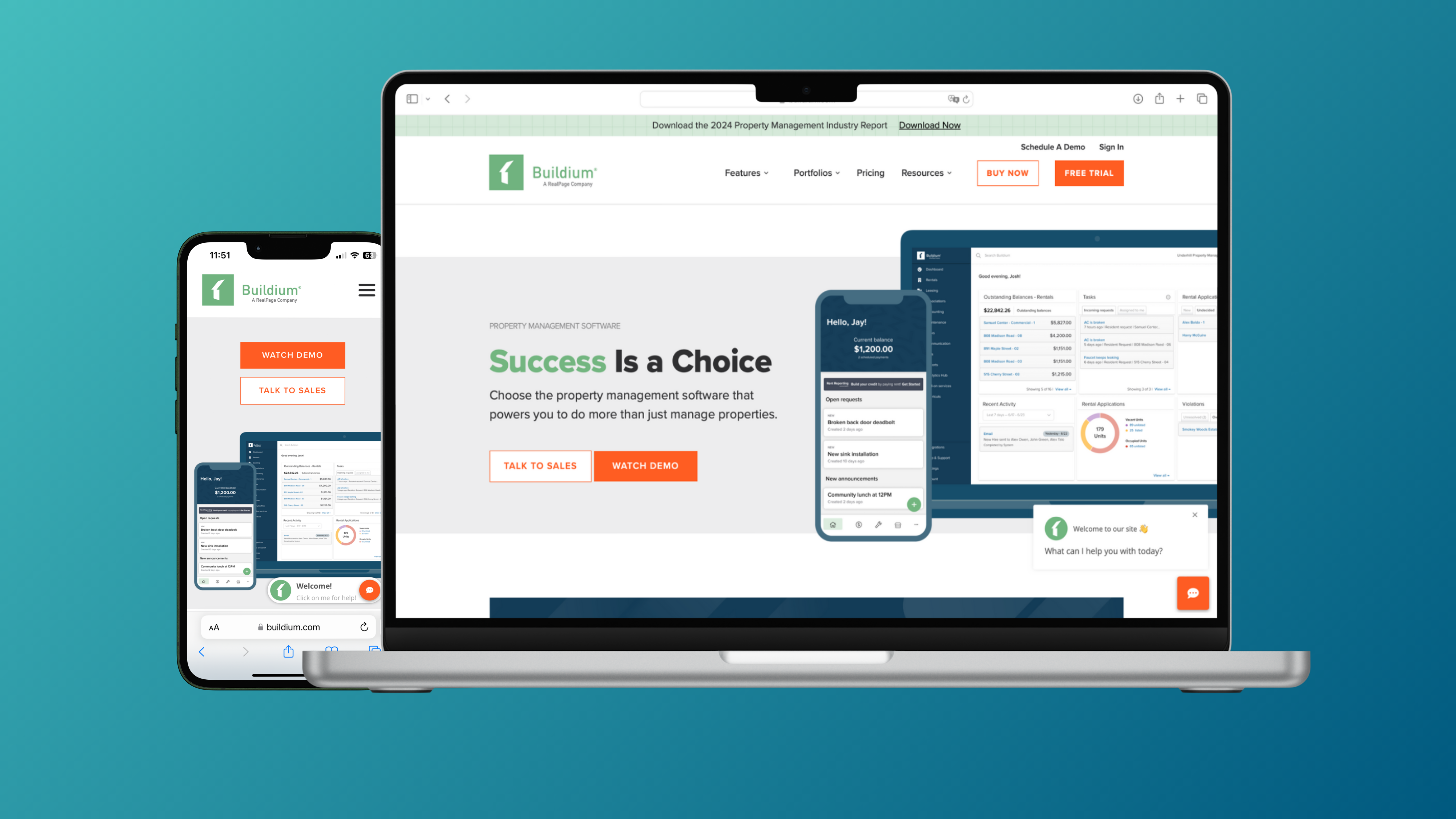 Buildium an all-inclusive rental property software designed for short- and long-term rental properties, offering features to streamline property management processes.