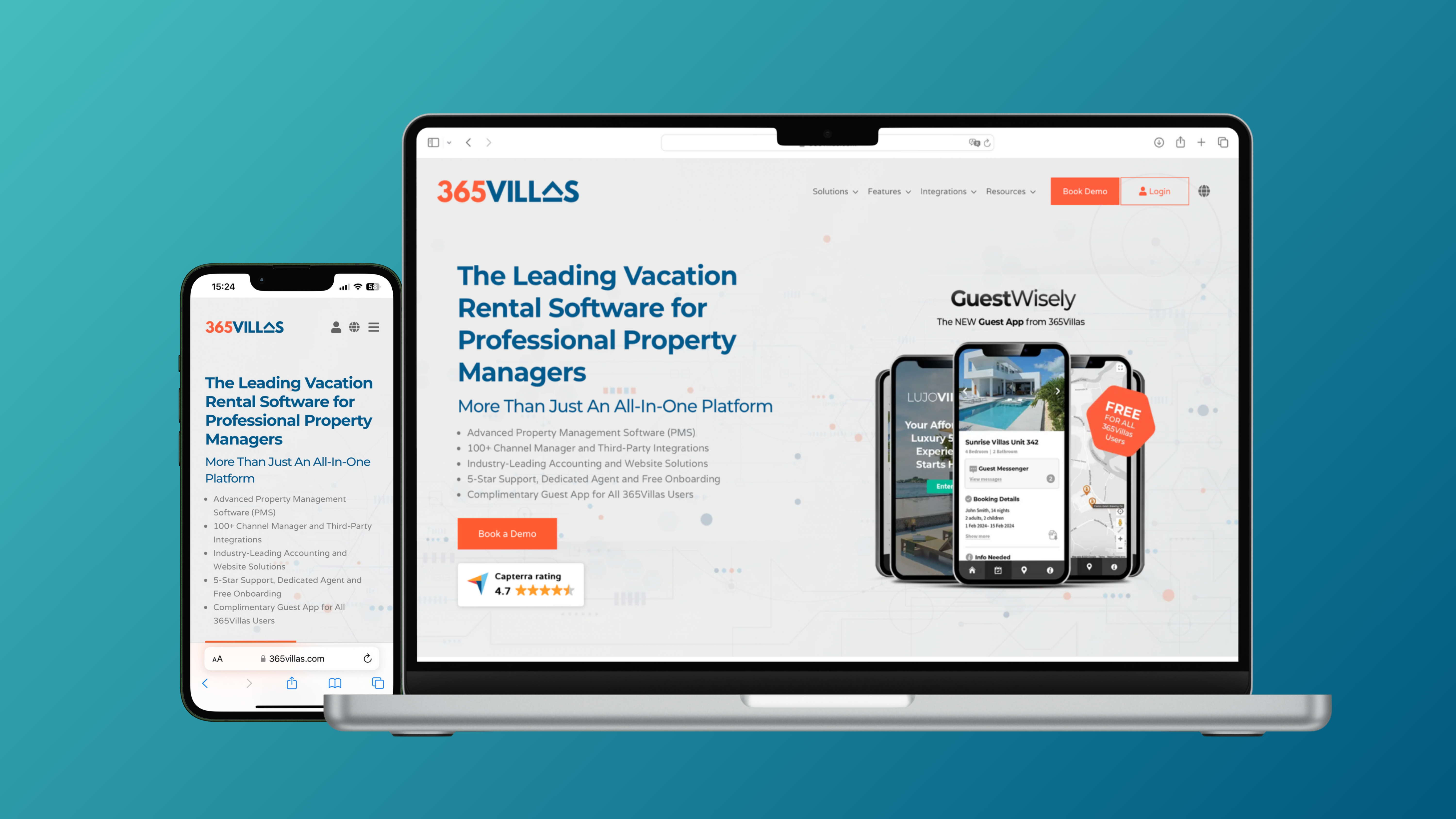 365Villas 365villas.com is a comprehensive vacation rental property software designed to streamline operations for property owners and managers.