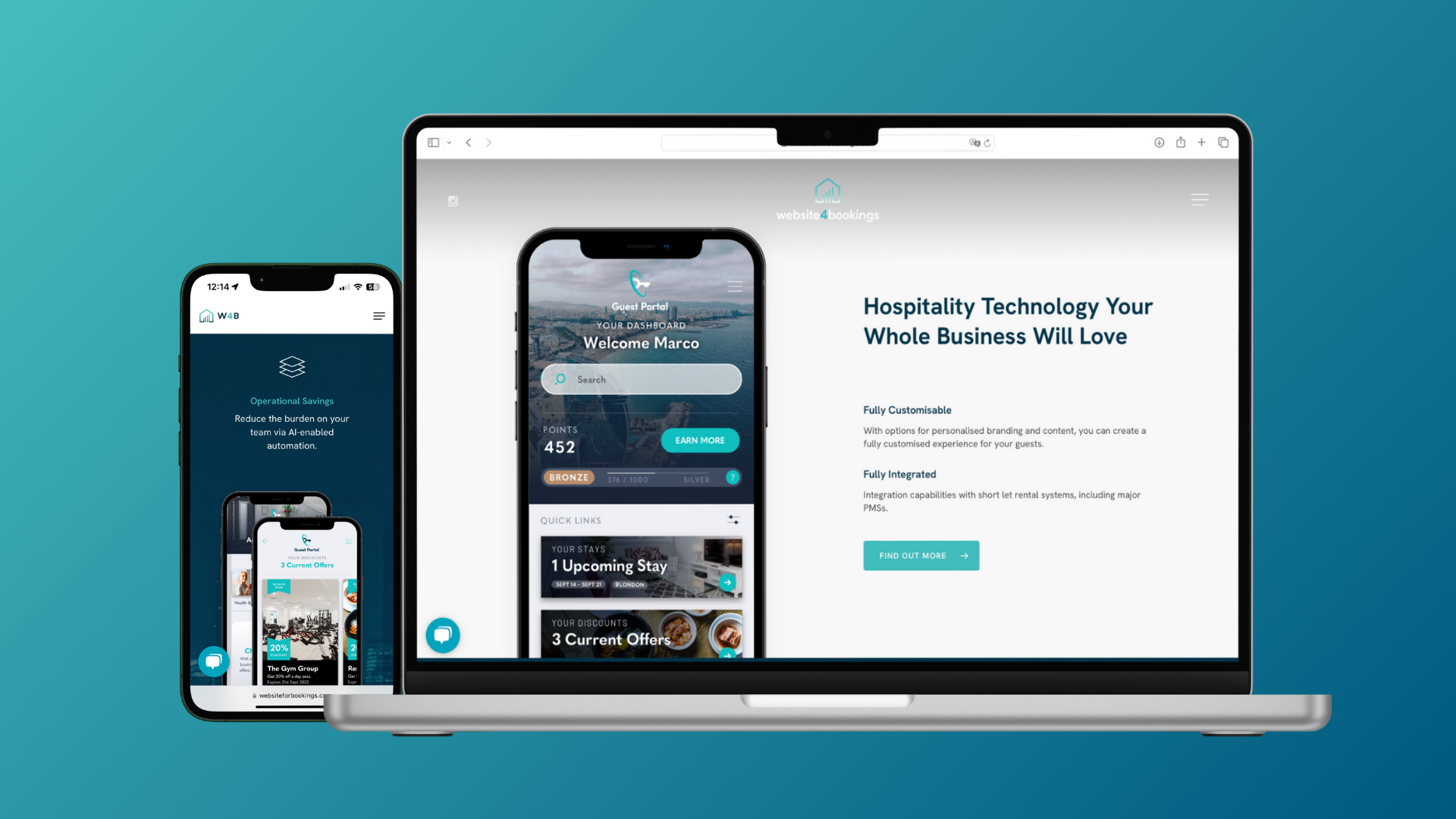 Guest Portal by Website4Bookings
