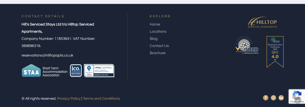 New Hilltop Footer Design